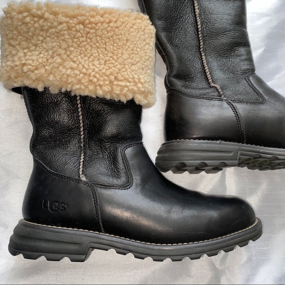 Ugg Australia black leather - Picture 7 of 10